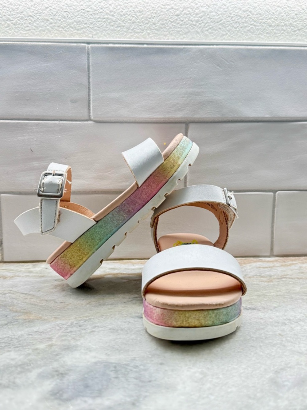 Toddler Rainbow Platform Sandals